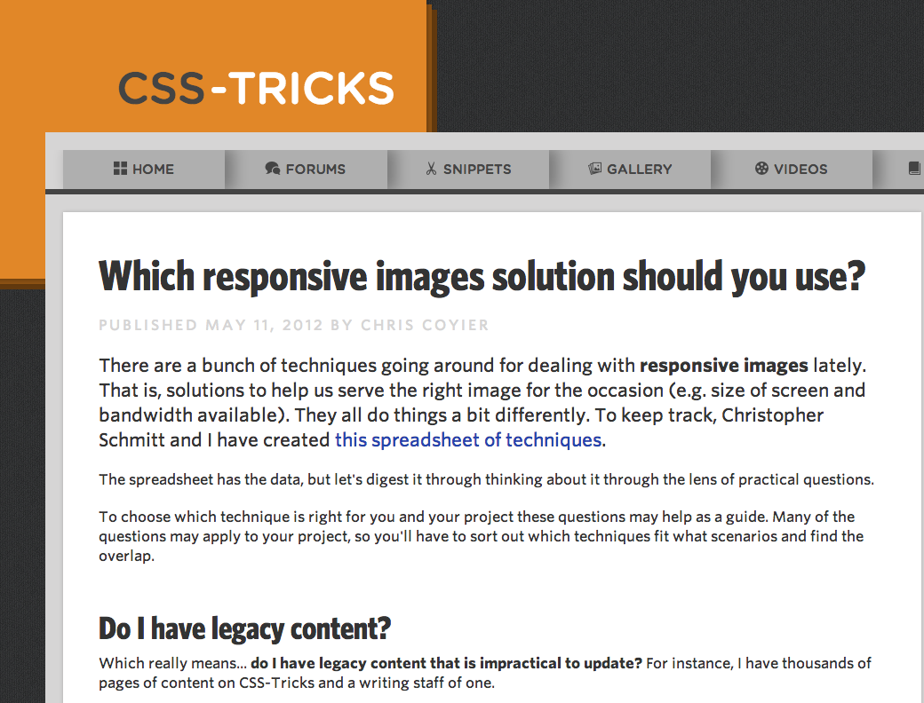 css-tricks website has the solutions!